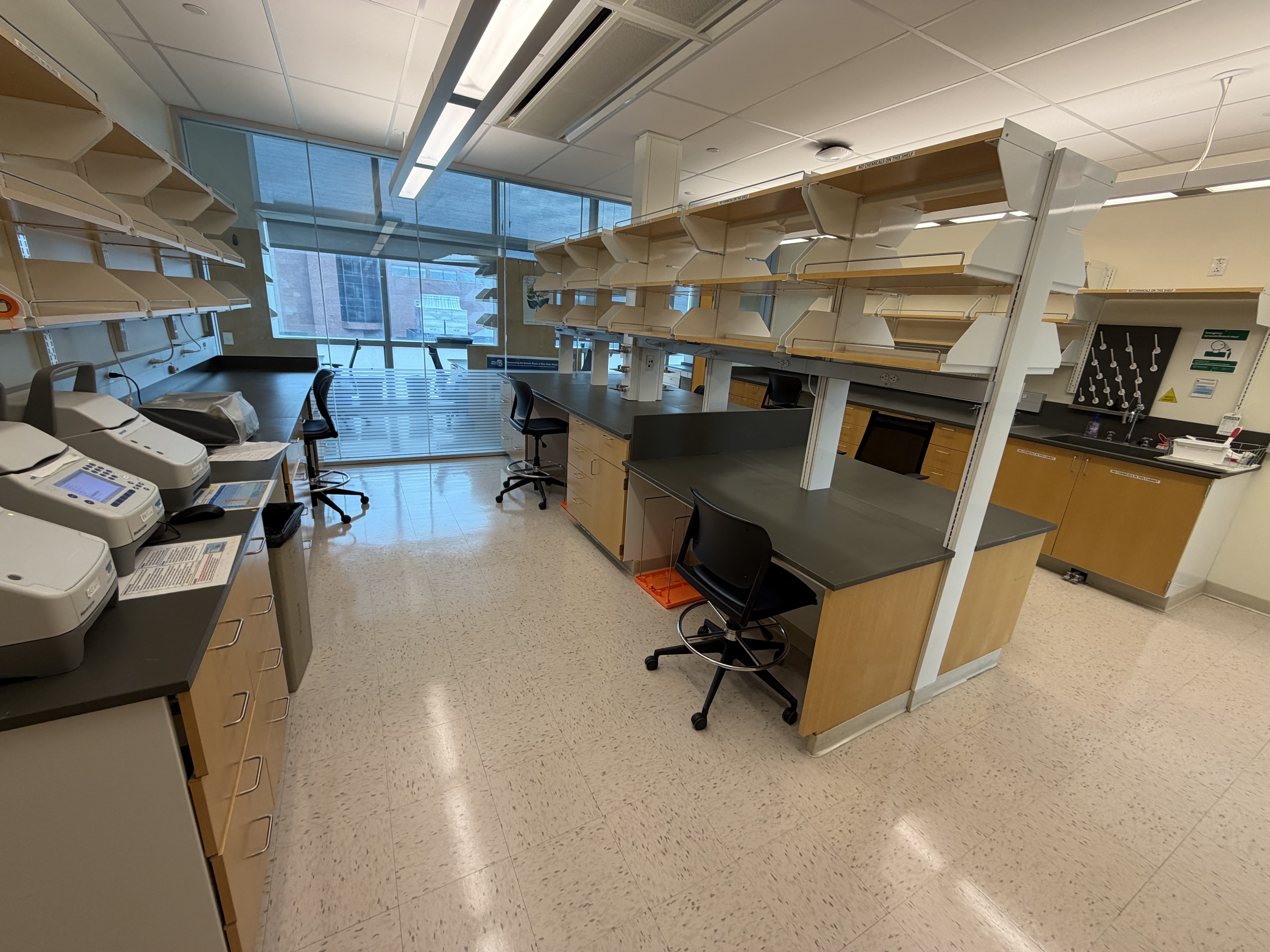 The empty Raman Lab space